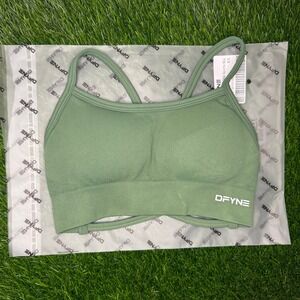 Dfyne dynamic backless sports bra pistachio extra small